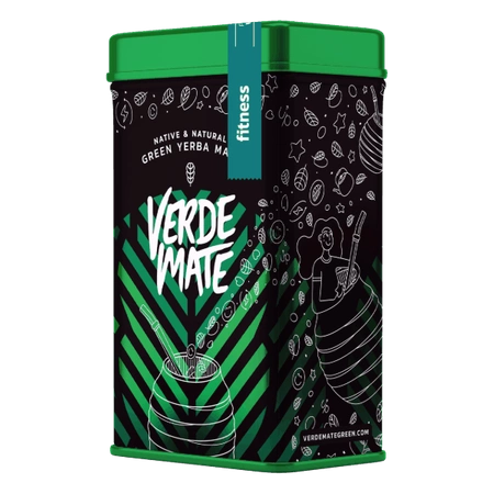 512 x Yerbera - Lattina di Verde Mate Green Fitness 0,5 kg - Yerba mate brasiliano alle erbe e alla frutta