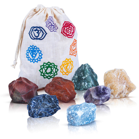 Conjunto de 7 piedras chakra – piedras brutas