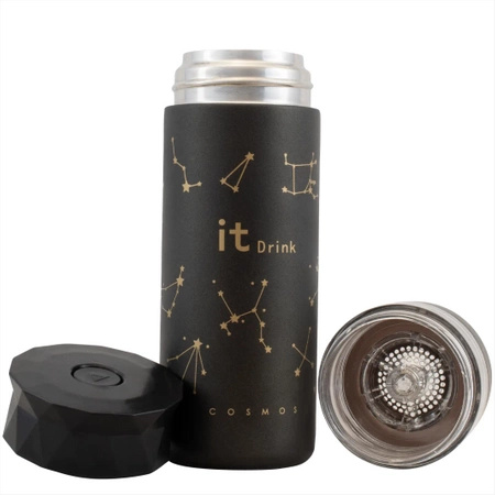 Infuser with a thermal mug 350 ml – yerba mate / tea (black)