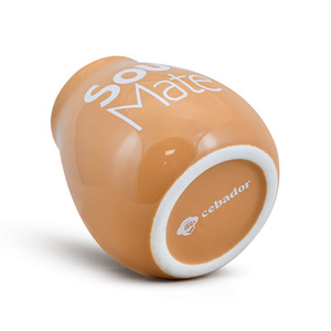 1440 x Ceramic calabash beige with Soul Mate logo - 350 ml