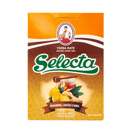 10 x Selecta Jengibre, Limón Y Miel 0,5kg