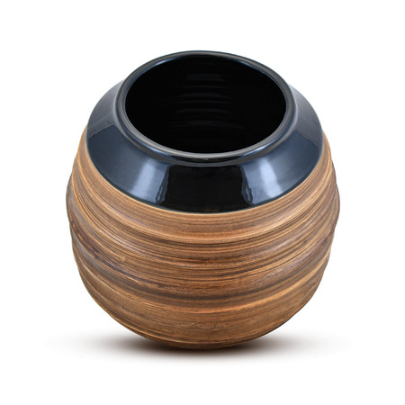 1440 x Honey Ceramic Mate Cup - Black Glazed