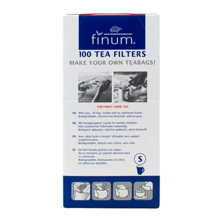 12 x Paper tea filters - size S (100 pieces)