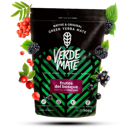 35 x Verde Mate Green Frutos del Bosque 0,5 kg