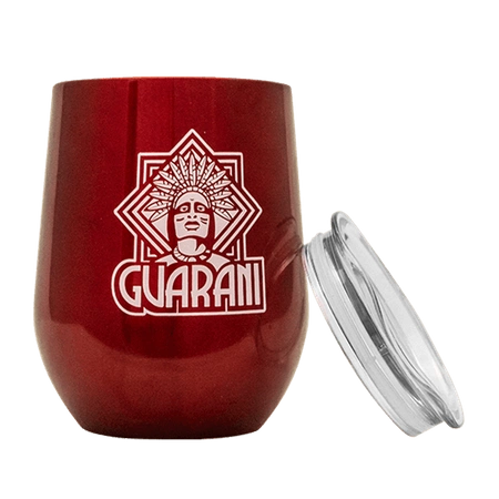 24x ThermoLid - steel Mate Cup with lid - Guarani motif (red) - 350 ml