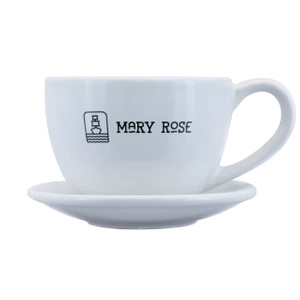 Taza con logotipo Mary Rose (blanca) 200 ml