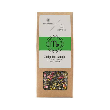 Aromantra x Mary Rose – Té del Zodíaco – Escorpio (té negro) 50 g