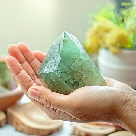 Green Calcite (raw stone) 1 pc.