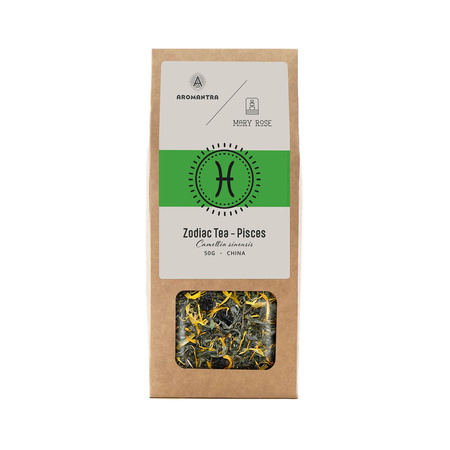 Aromantra x Mary Rose – Tè dello zodiaco – Pesci (tè verde) 50 g