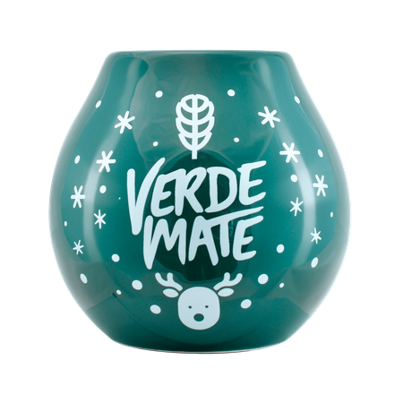 Ceramic Calabash with Verde Mate logo - Winter Time 350 ml