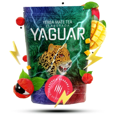 40 x Yaguar Energia Guarana 0,5 kg