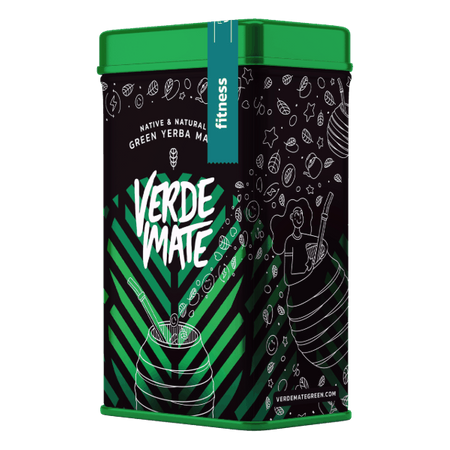 32 x Yerbera - plechovka Verde Mate Green Fitness 0,5 kg - brazilská bylinná a ovocná yerba maté