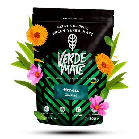 560 x Verde Mate Green Fitness 0,5 kg - Yerba mate brésilien à base d'herbes et de fruits