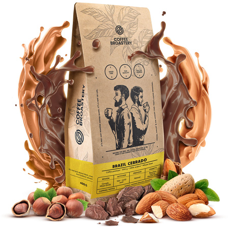 Coffee Broastery - Whole Bean Coffee Brazil Cerrado Premium 400g