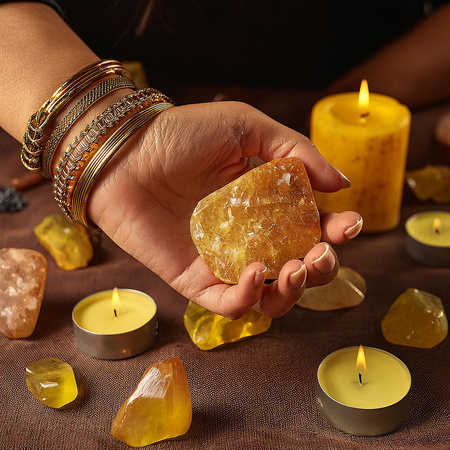 Yellow Calcite (raw stone) 1 pc.