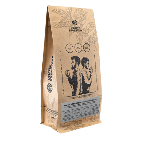 Coffee Broastery - Caffè in grani interi Amico dall'Italia Espresso Roast 400g