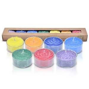 Candele profumate - Sette Chakra (con incisione)