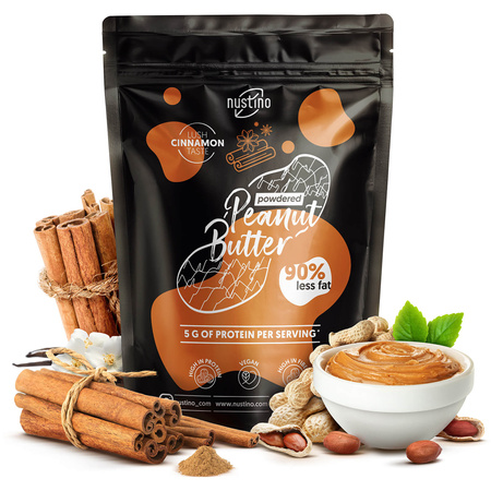 Nustino Pure – mantequilla de maní en polvo – Cinnamon 400g