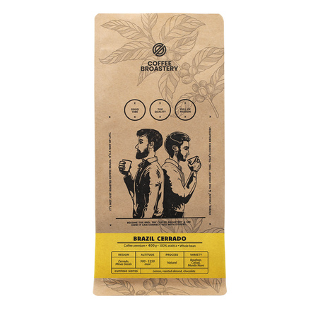 Coffee Broastery - Whole Bean Coffee Brazil Cerrado Premium 400g